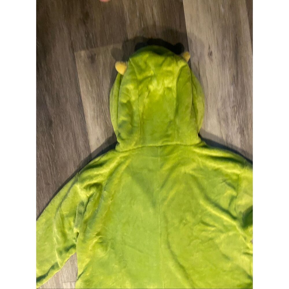 Disney Pixar Monsters Inc Mike Wazowski Adult XL Hooded One Piece Pajama Costume - Picture 6 of 9